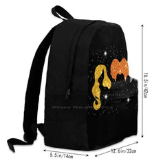 Halloween Glitter Fabric Bag Backpack For Men Women Girls Teenage