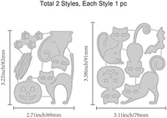 Halloween Hot Foil Plate Cat Pumpkin Bat DIY Foil Embossing