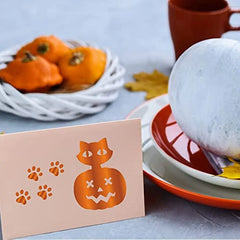 Halloween Hot Foil Plate Cat Pumpkin Bat DIY Foil Embossing