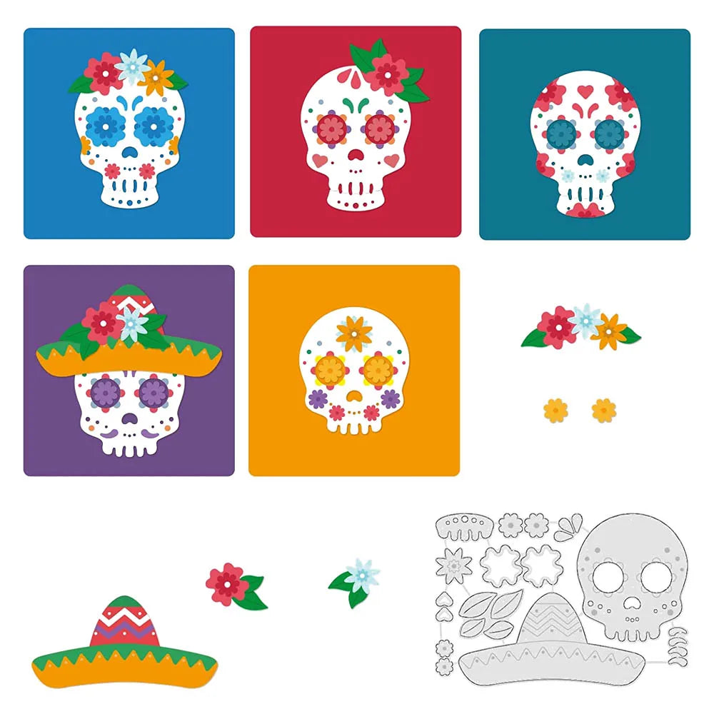 Skull Metal Die Cuts for DIY Scrapbooking Card Making Crafts