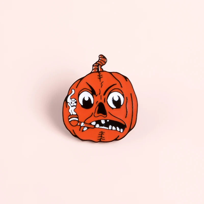 Halloween Pins Umbrella Enamel Pin Cartoon Funny Brooche Badges