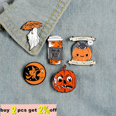Halloween Pins Umbrella Enamel Pin Cartoon Funny Brooche Badges