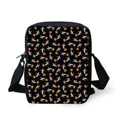 Halloween Print Mini Shoulder Bag for Students