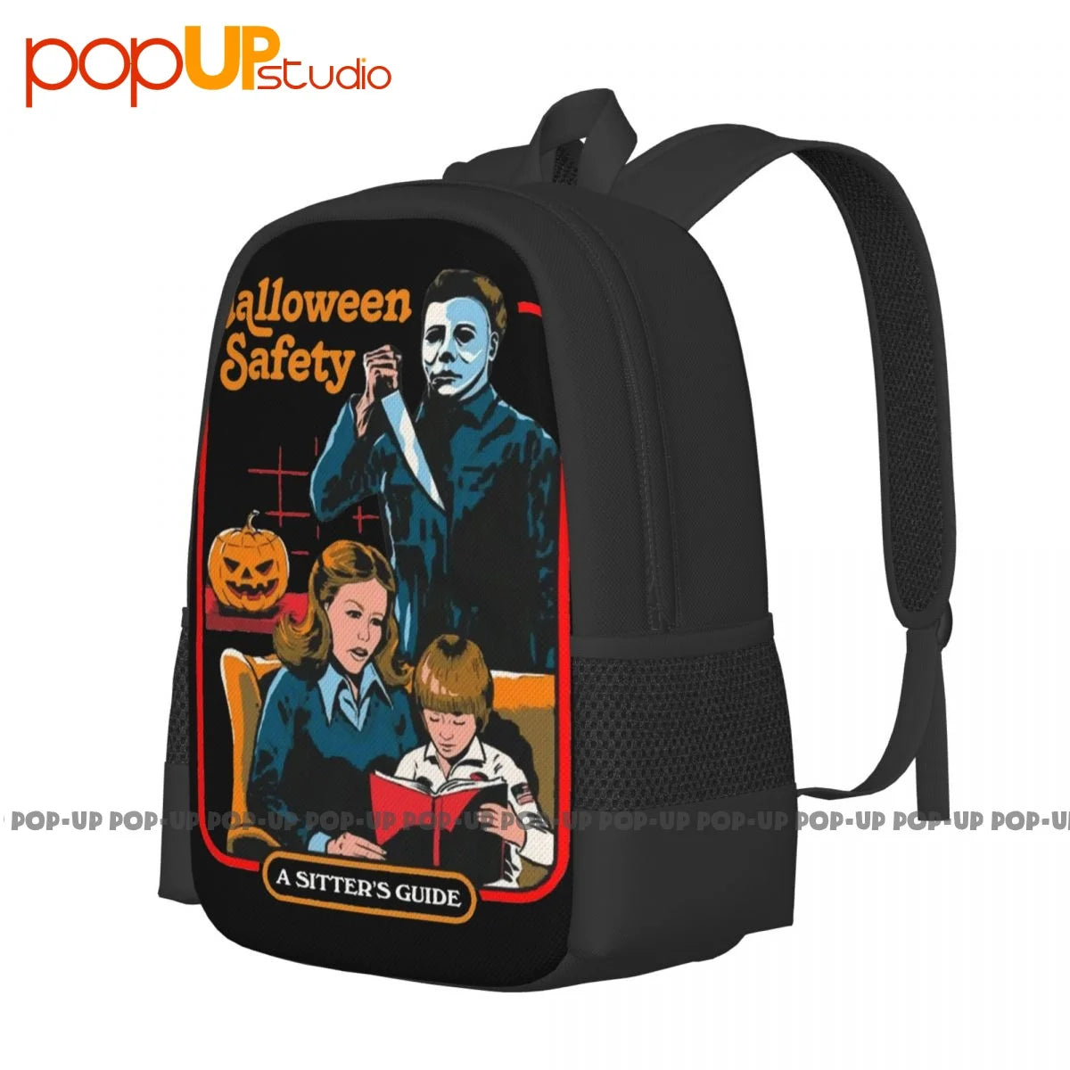 Halloween Safety Kids Funny Parody Michael Myers Slasher Backpack