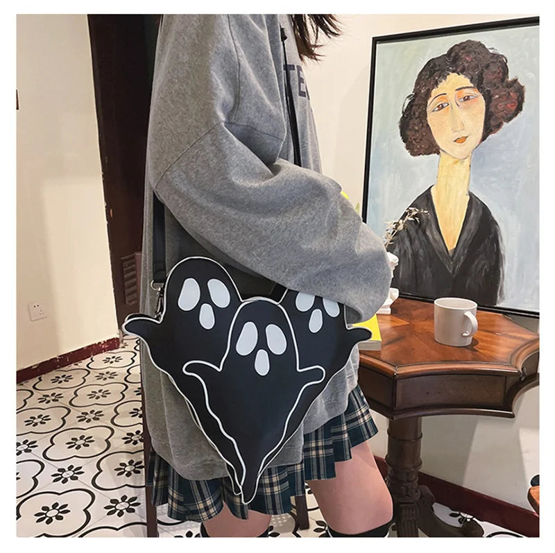 Halloween Skull Hand Bags Purses for Women Bags PU Shoulder Messenger Bag