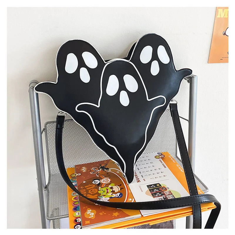 Halloween Skull Hand Bags Purses for Women Bags PU Shoulder Messenger Bag
