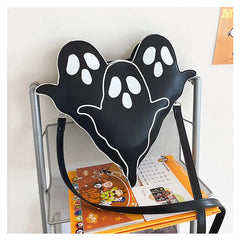 Halloween Skull Hand Bags Purses for Women Bags PU Shoulder Messenger Bag