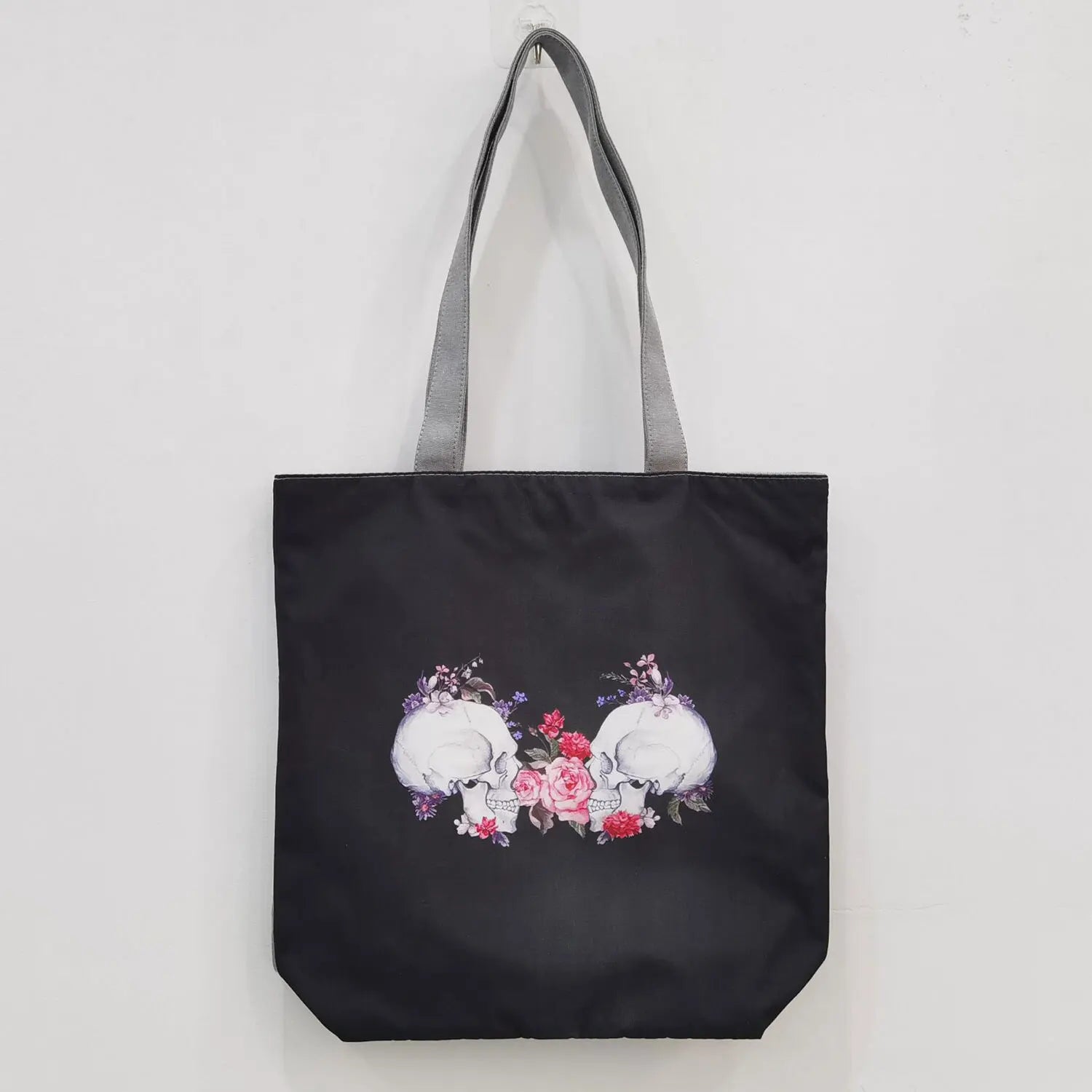 Halloween Skull Pattern Women's Handbag Polyester Tote Bag