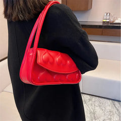 PU Leather Love Printed Shoulder Bag for Women