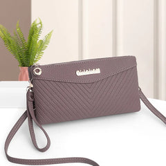 Fashionable One Shoulder Crossbody Bag for Women Litchi Pattern Single Casual