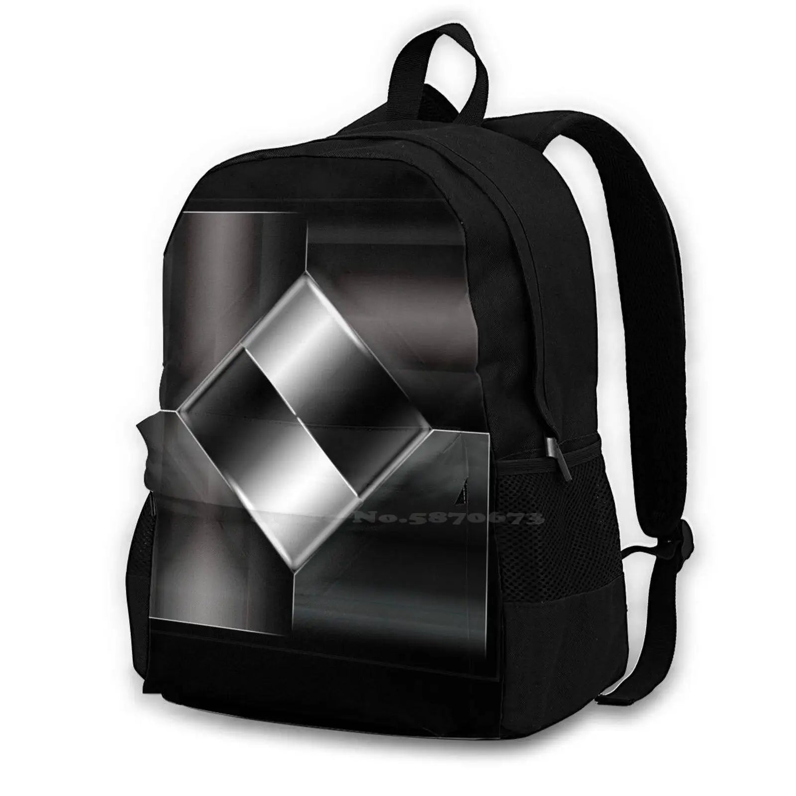 3D Print Backpack Casual Bag Modern Fantasy Lines