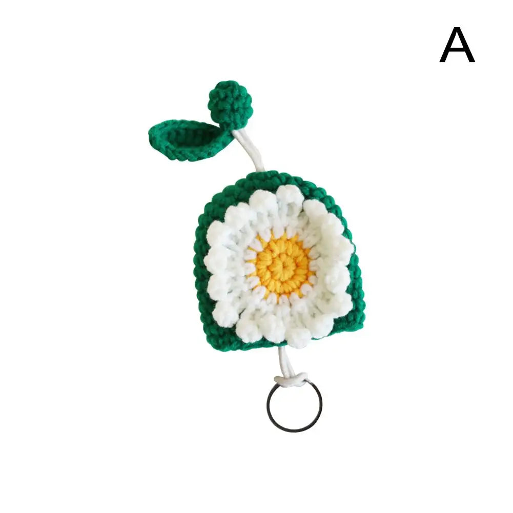 Hand-knitted Car Key Case Cartoon Key Sleeve Mini Protection