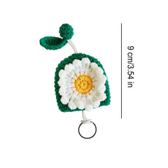 Hand-knitted Car Key Case Cartoon Key Sleeve Mini Protection