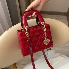 Quilted Square Handle Bag Classic Totes Women Shoulder Bags