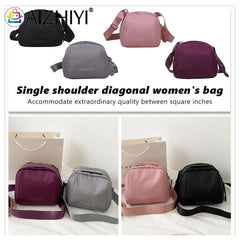 Casual Nylon Women Messenger Bags Shell Shaped Phone Pouch