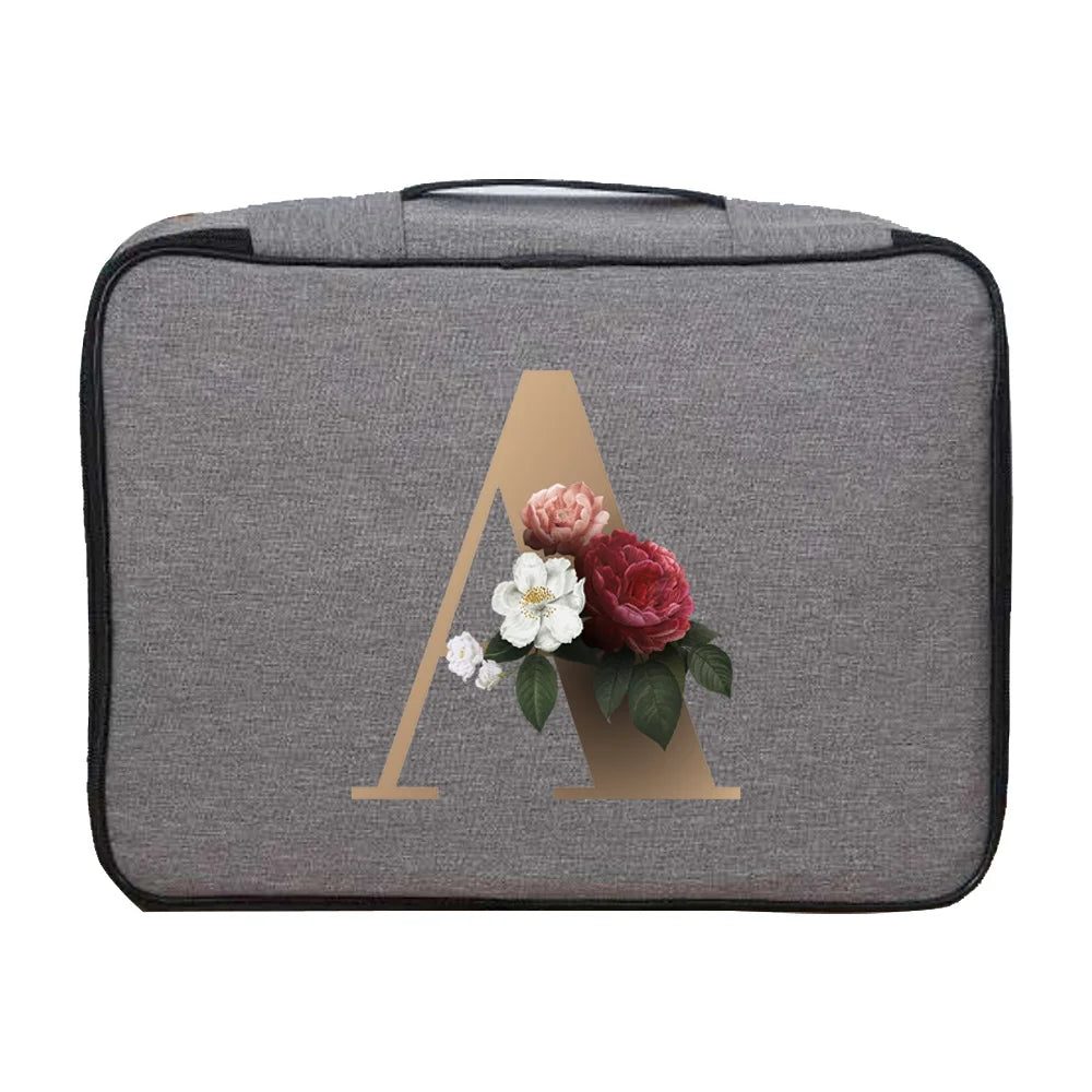 Travel Document Organizer Bag Waterproof Briefcase