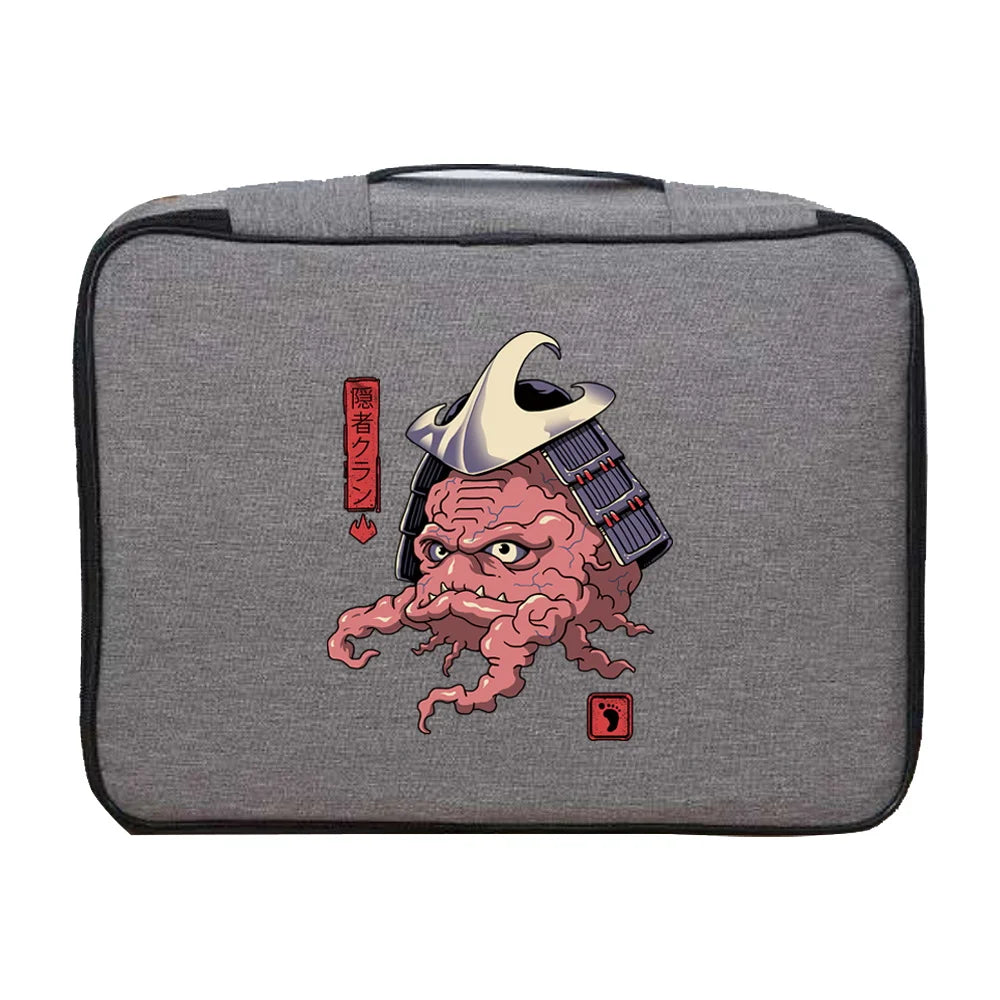 Handbag Documents Organizer Monster Print Waterproof Briefcase