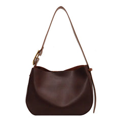 Vintage Leather Shoulder Bag Large Capacity Tote Women Casual Hobos Bag