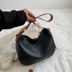 Vintage Leather Shoulder Bag Large Capacity Tote Women Casual Hobos Bag