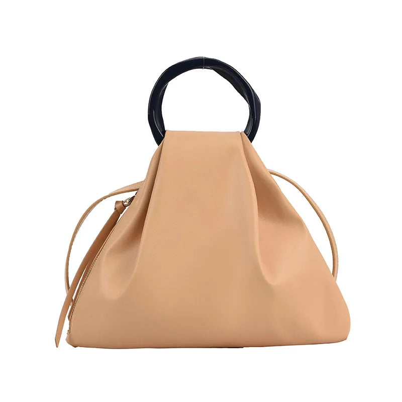 Small Crossbody Bag PU Leather Short Handle Shoulder Purse Tote for Women