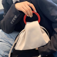 Small Crossbody Bag PU Leather Short Handle Shoulder Purse Tote for Women
