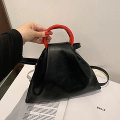 Small Crossbody Bag PU Leather Short Handle Shoulder Purse Tote for Women