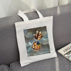 Gothic Punk Canvas Tote Bag Eco Reusable Shopping Bag