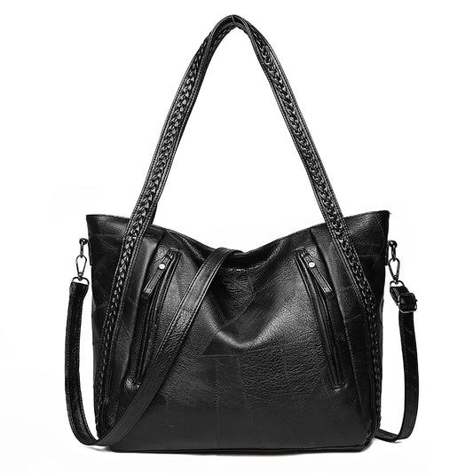 Large Lady Bag Soft Leather Shoulder Bag