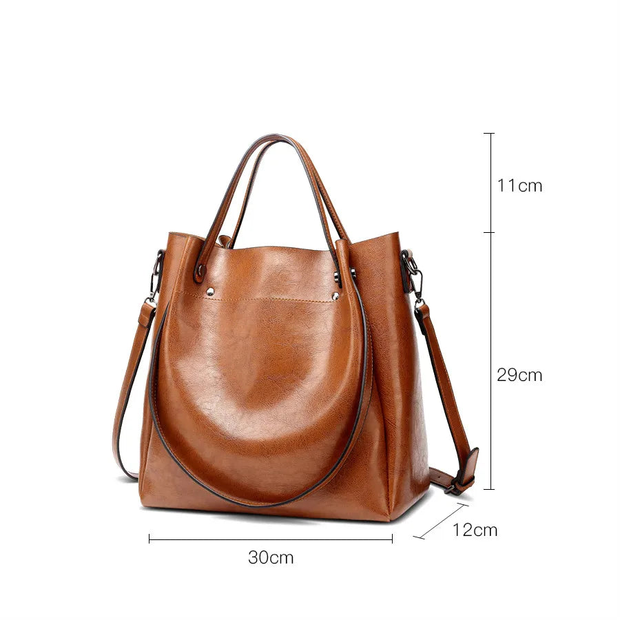 Soft Small Crossbody Bag Women Tote Shoulder Bag Leather Ladies Bucket