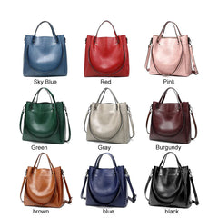 Soft Small Crossbody Bag Women Tote Shoulder Bag Leather Ladies Bucket