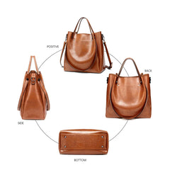 Soft Small Crossbody Bag Women Tote Shoulder Bag Leather Ladies Bucket
