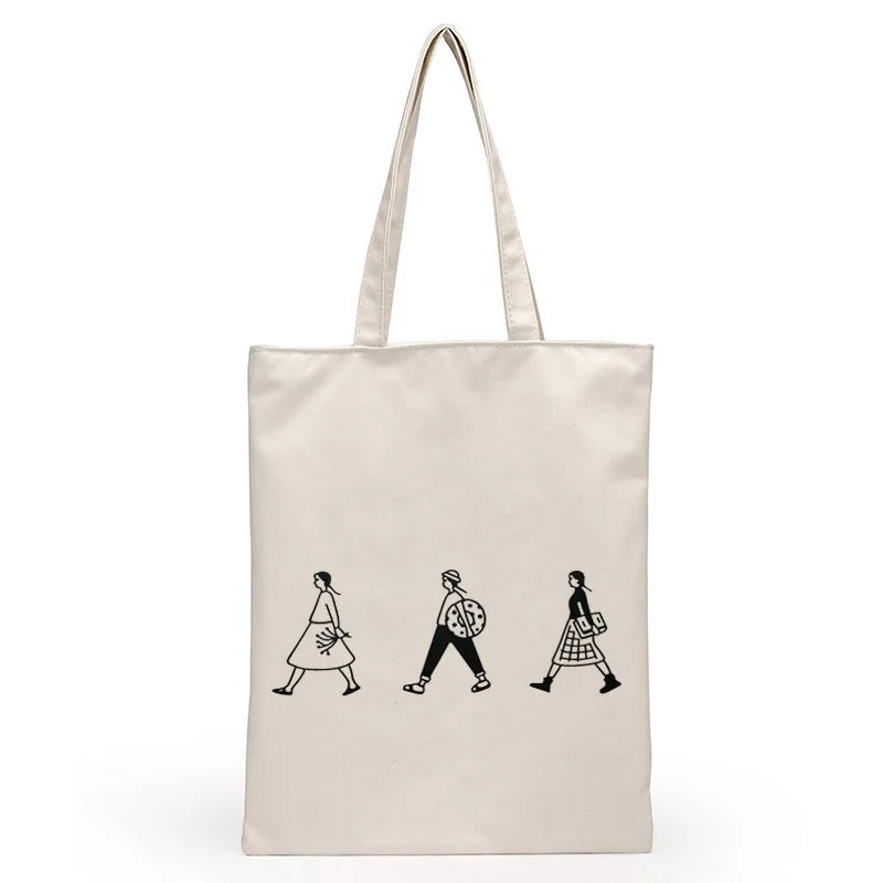 Cartoon Messenger Bag Reusable Shopping Hot Canvas Women Bags
