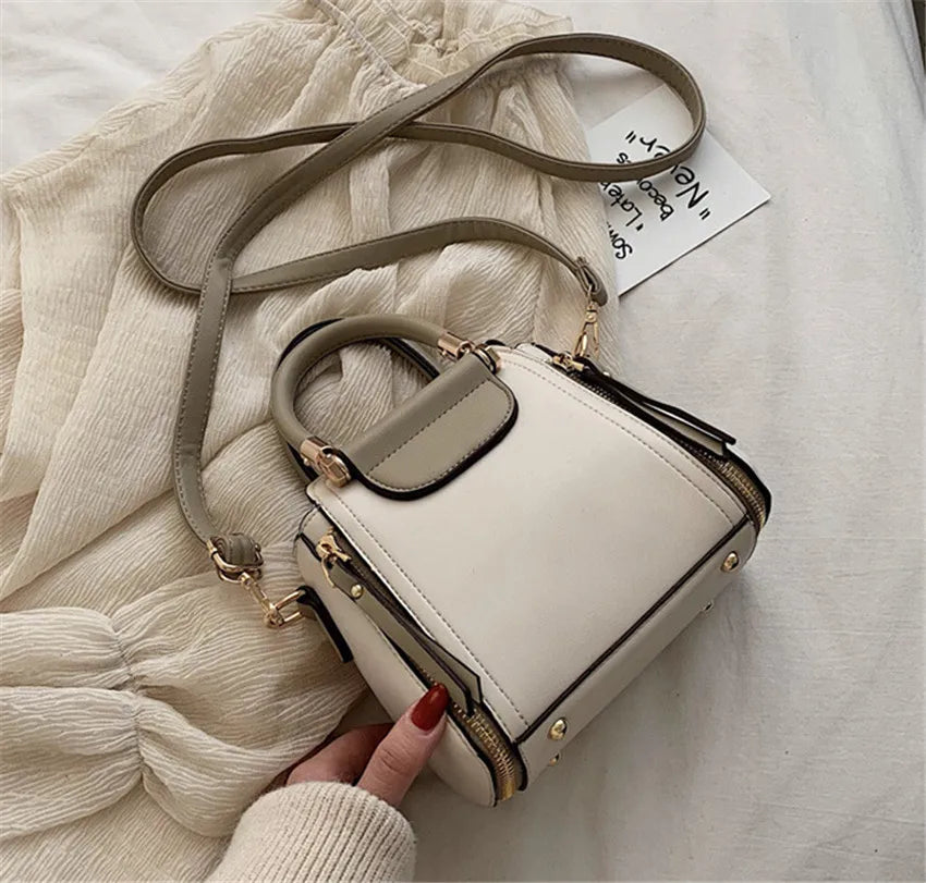High Women Leather Bag Single Piece