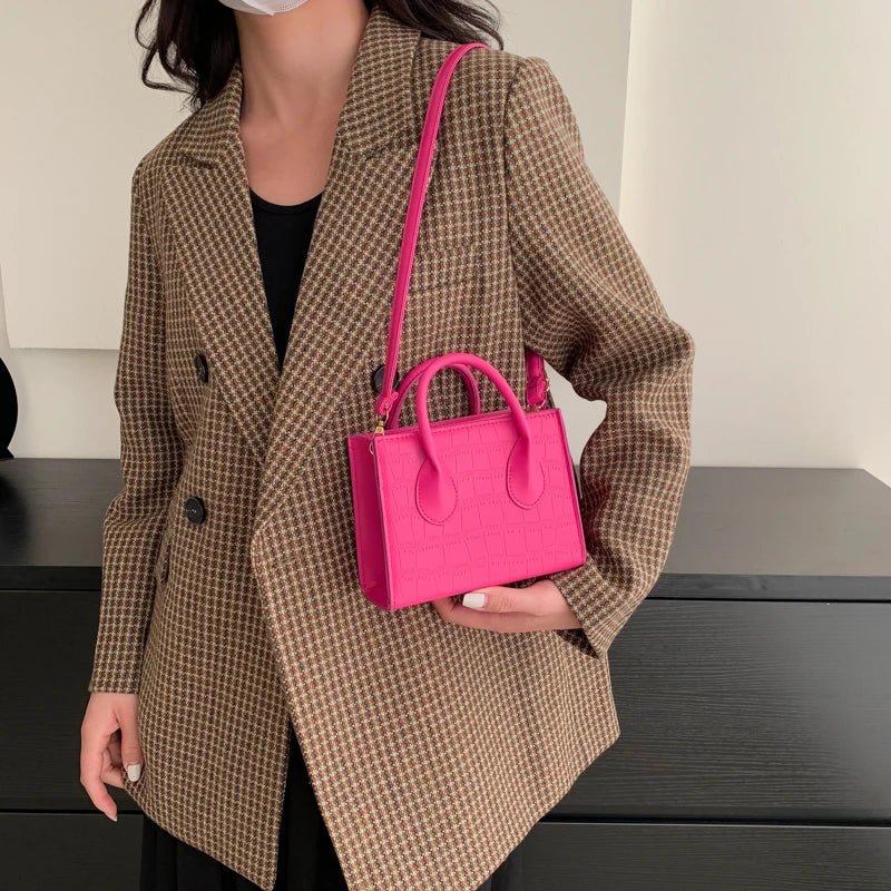 Leather Small Size Clutches Crossbody Shoulder Bag