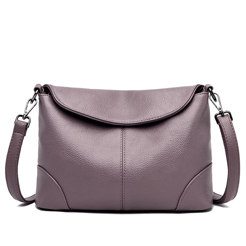 Tassel Bucket Bag Soft Leather Crossbody Bag for Women