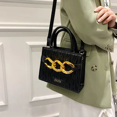 Quilted Hand Bag Women Shoulder Purse PU Leather Crossbody Bag