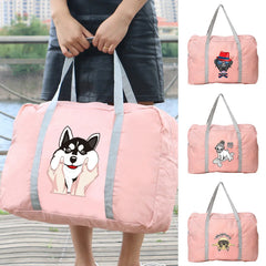 Dog Series Print Travel Bag Zipper Toiletries Organizer