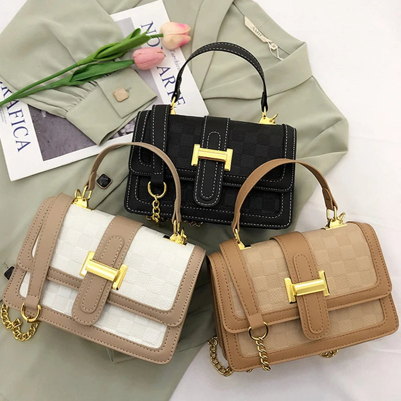 Women PU Leather Crossbody Bag INS Style Shoulder Bag Messenger Tote Bags