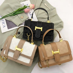 Women PU Leather Crossbody Bag INS Style Shoulder Bag Messenger Tote Bags