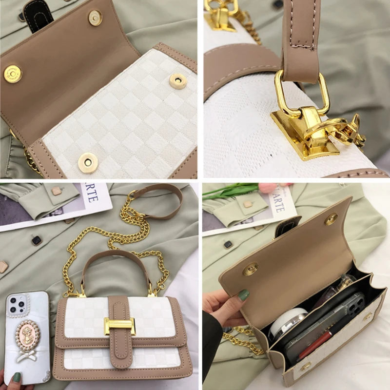 Women PU Leather Crossbody Bag INS Style Shoulder Bag Messenger Tote Bags