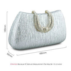 Crystal Stones Evening Bag Women Party Clutch Wedding Purses