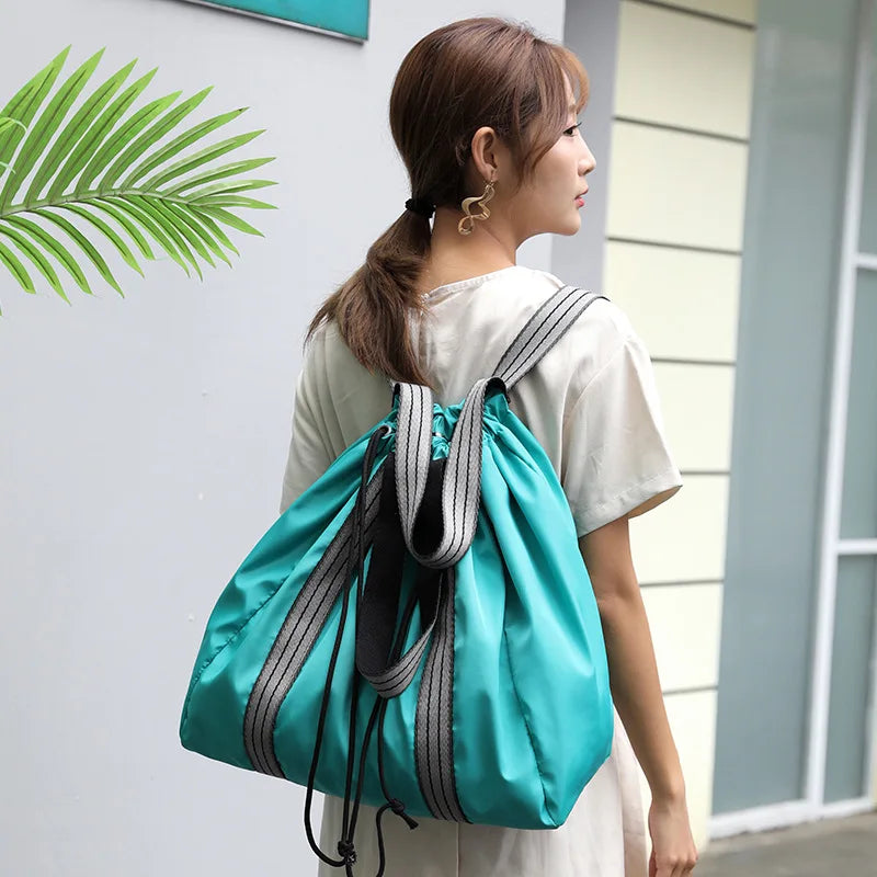 Nylon Yoga Mat Bag Gym Fitness Backpack Shoulder Drawstring Gymtas