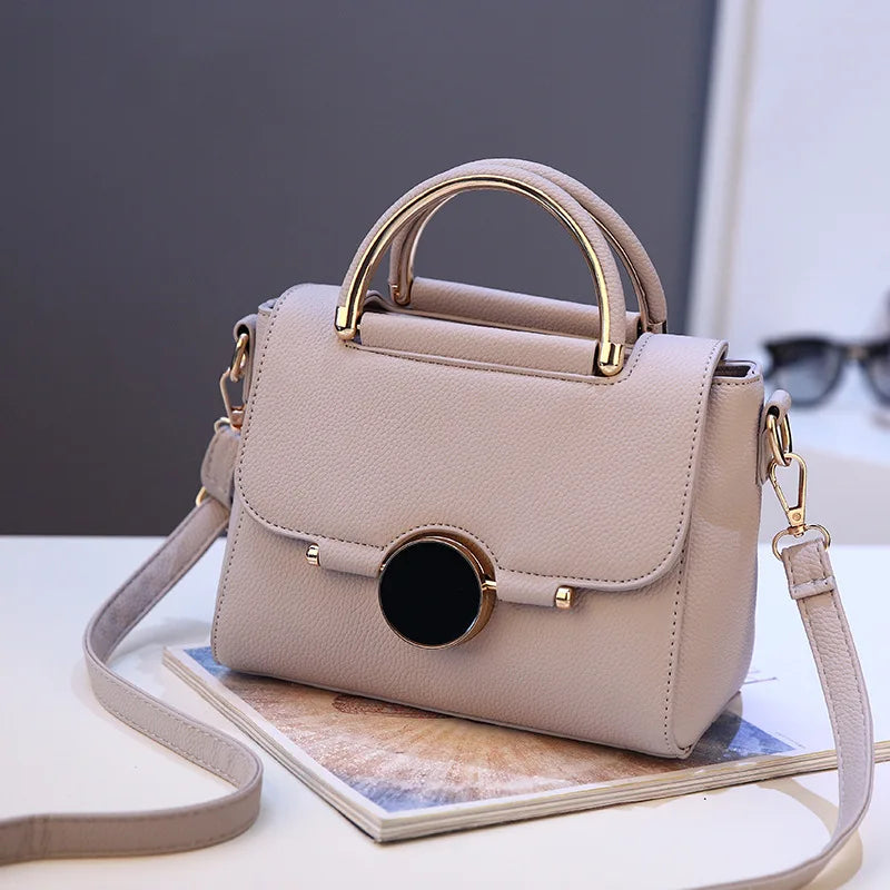 Women's PU Leather Shoulder Crossbody Bag Casual Tote Bolsa
