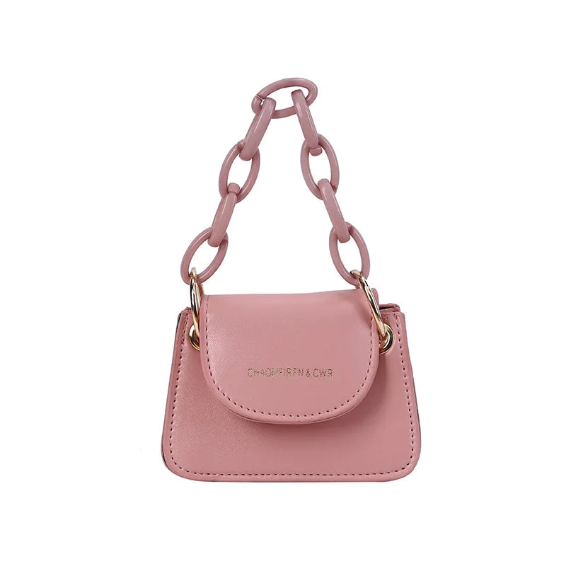 Women Square Shoudler Crossbody Messenger Satchel Tote Chain Handbag