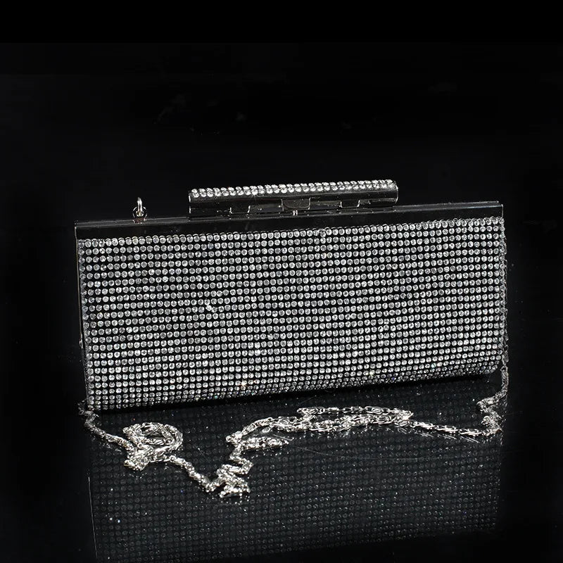 Glass Drilling Banquet Bag Unisex Evening Bags Direct Selling Minaudiere Handbag