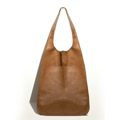 Soft Leather Oversized Shoulder Bag for Women