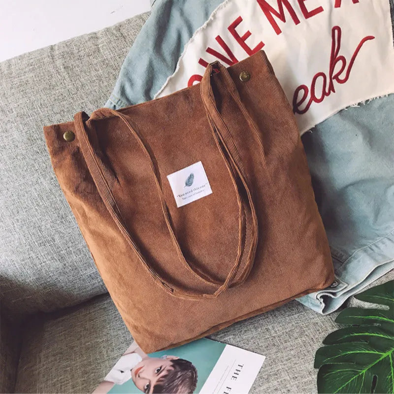 Vintage Canvas Shoulder Bags with Big Capacity Bucket
