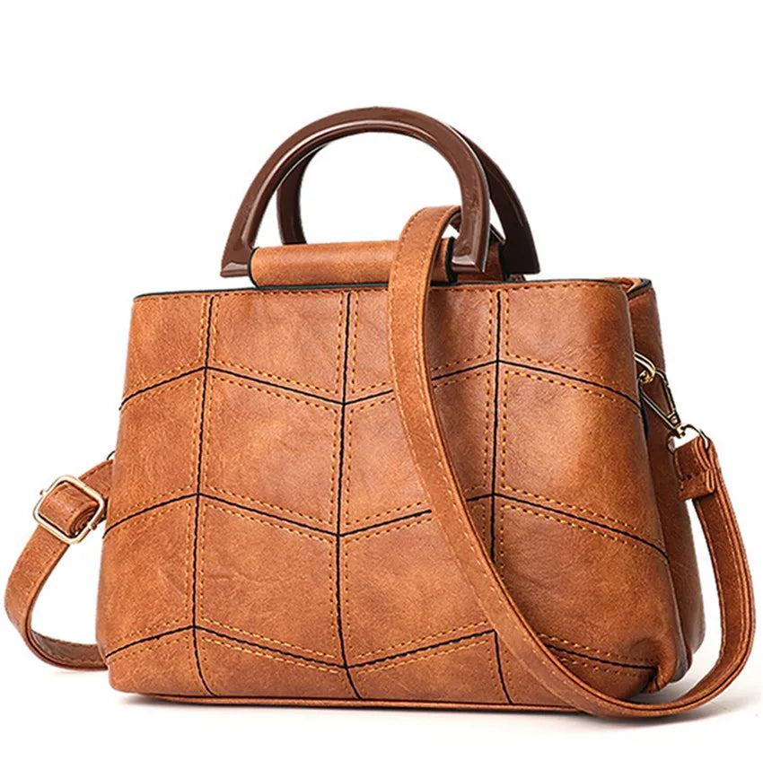 Women Leather Bags Set PU Handbag