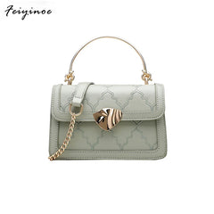 Vintage PU Leather Shoulder Bag for Women Lady's Handbag Crossbody Bags