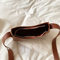 Stone Pattern Crossbody Bags Ladies Vintage Leather Shoulder Bags
